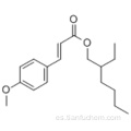 Ácido 2-propenoico, 3- (4-metoxifenil) -, 2-etilhexil éster CAS 5466-77-3